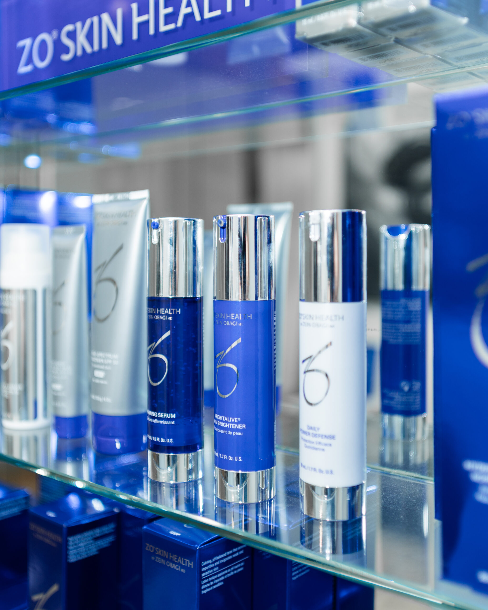 ZO Skin retail shelves ZO Skin retail shelves